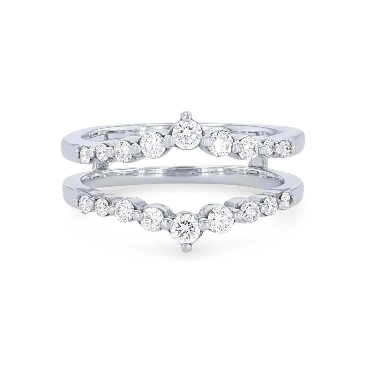 True Romance Single Prong Diamond Ring Guard