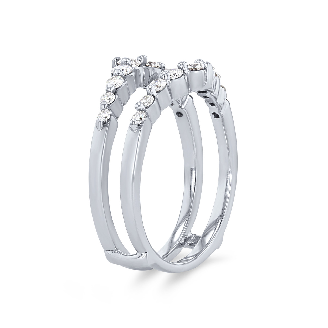 True Romance Single Prong Diamond Ring Guard