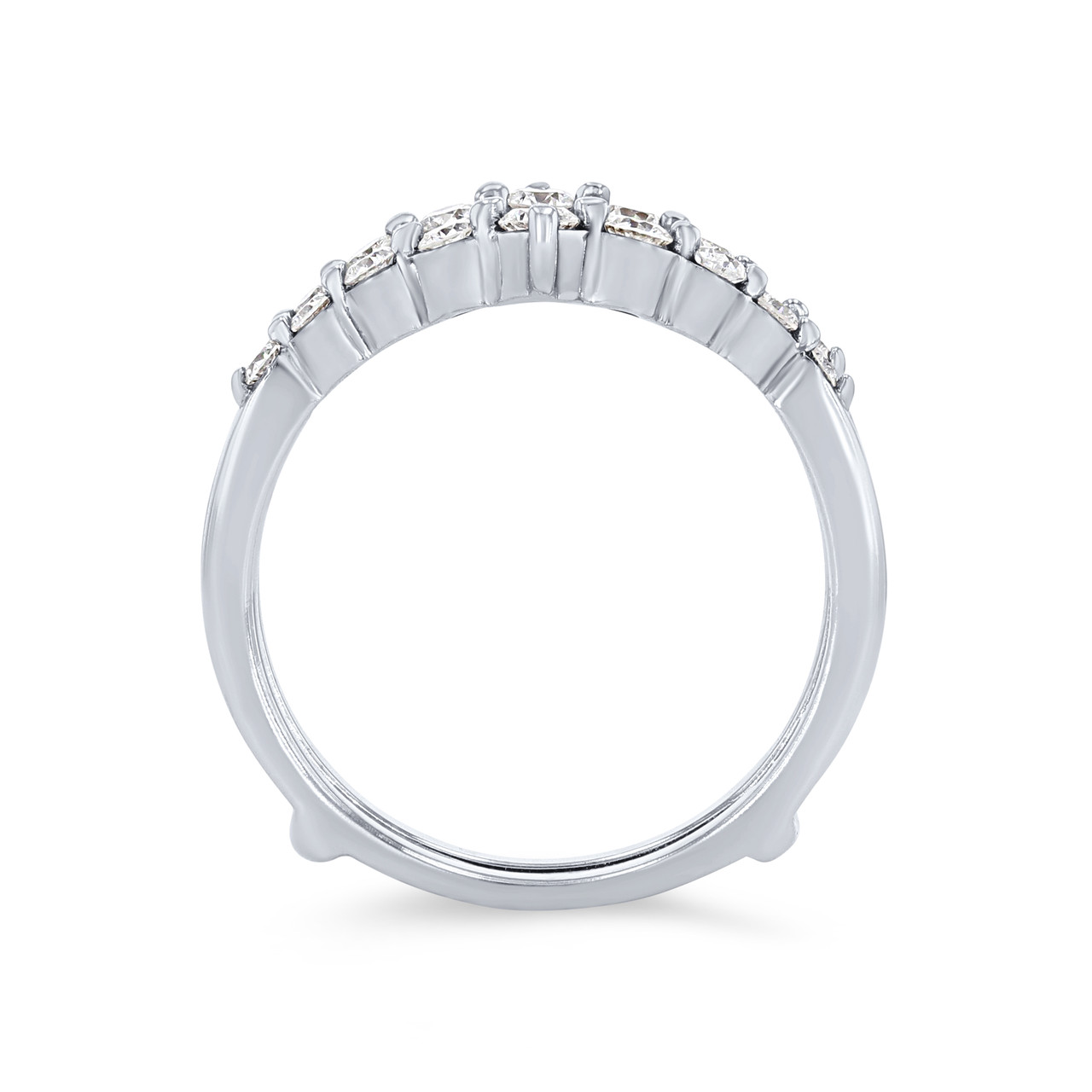 True Romance Single Prong Diamond Ring Guard