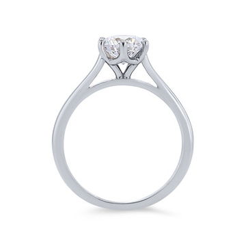Solitaire Six Prong Cathedral Engagement Setting