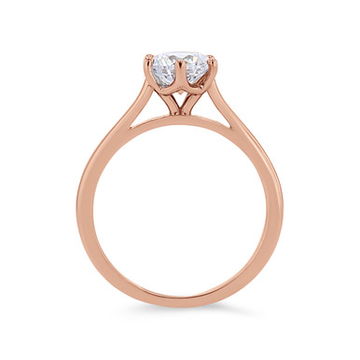 Solitaire Six Prong Cathedral Engagement Setting