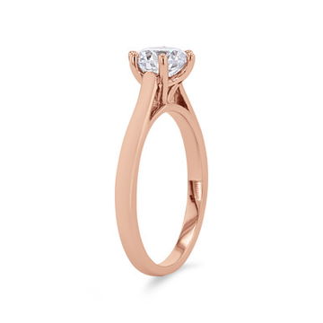 Solitaire Six Prong Cathedral Engagement Setting