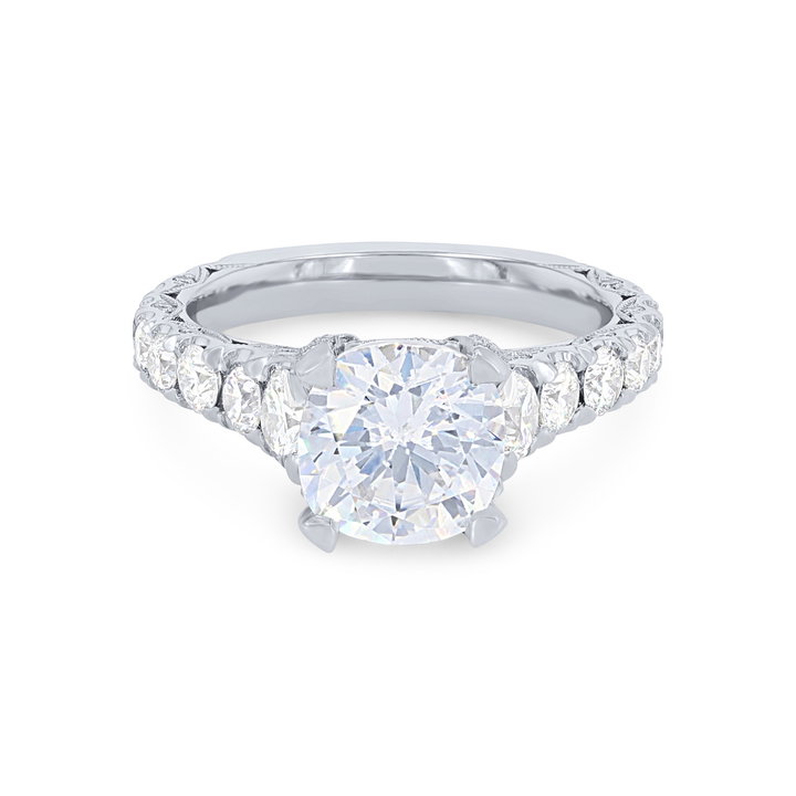 Tacori RoyalT Graduated Engagement Setting In Platinum