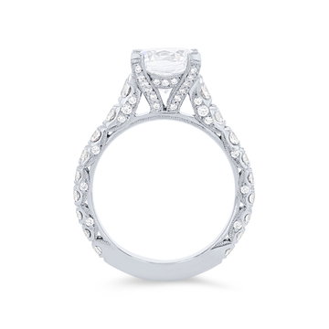 Tacori RoyalT Graduated Engagement Setting In Platinum