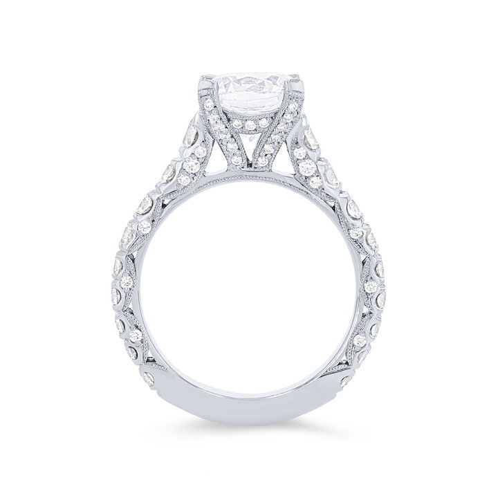 Tacori RoyalT Graduated Engagement Setting In Platinum