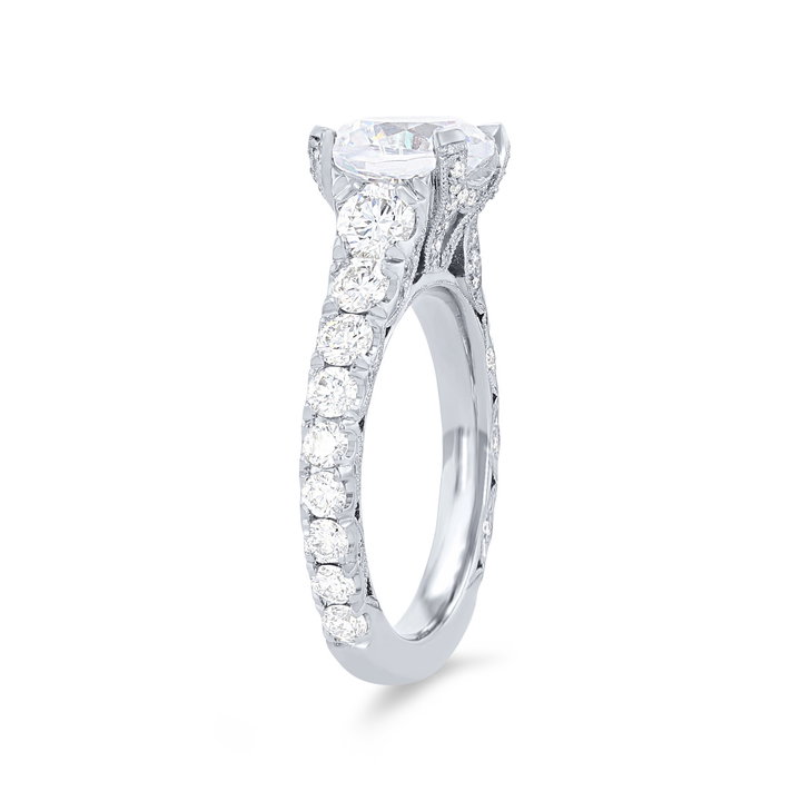 Tacori RoyalT Graduated Engagement Setting In Platinum