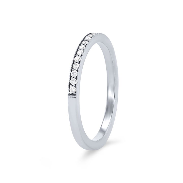 White Gold 18K Tacori Ribbon Wedding Band