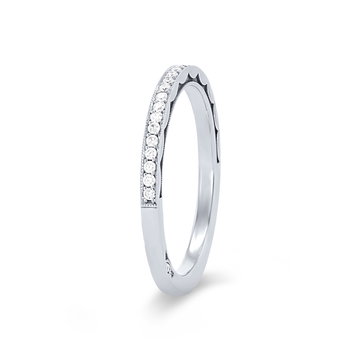 Tacori Sculpted Crescent Wedding Band In Platinum