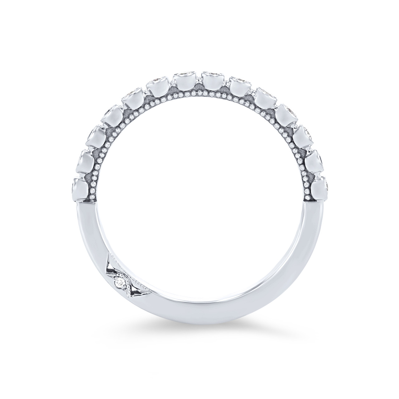 Tacori Sculpted Crescent Bezel Wedding Band 2