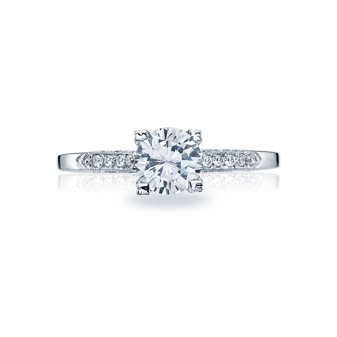 Simply Tacori Diamond Accented Engagement Setting