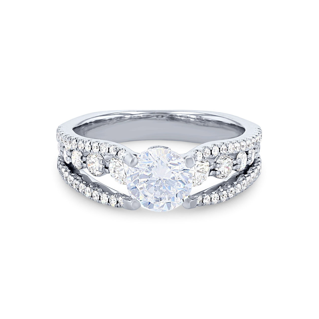 Simon G. Open Three Row Engagement Setting
