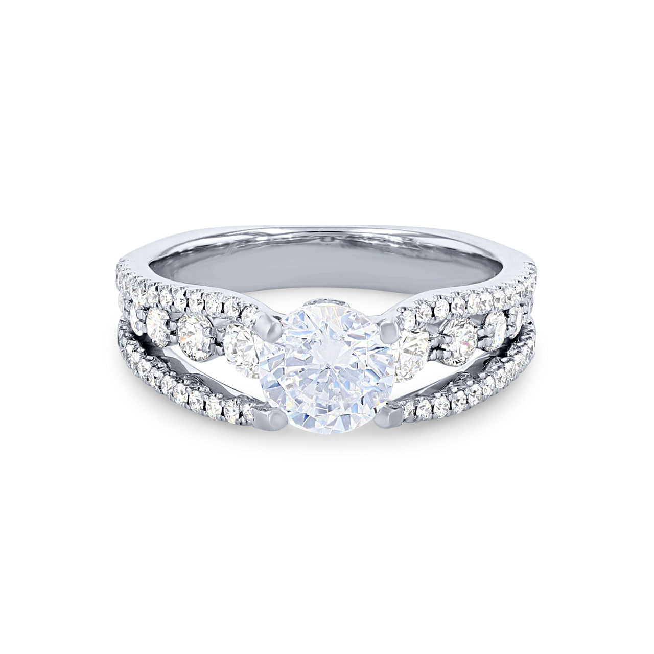 Simon G. Open Three Row Engagement Setting 0