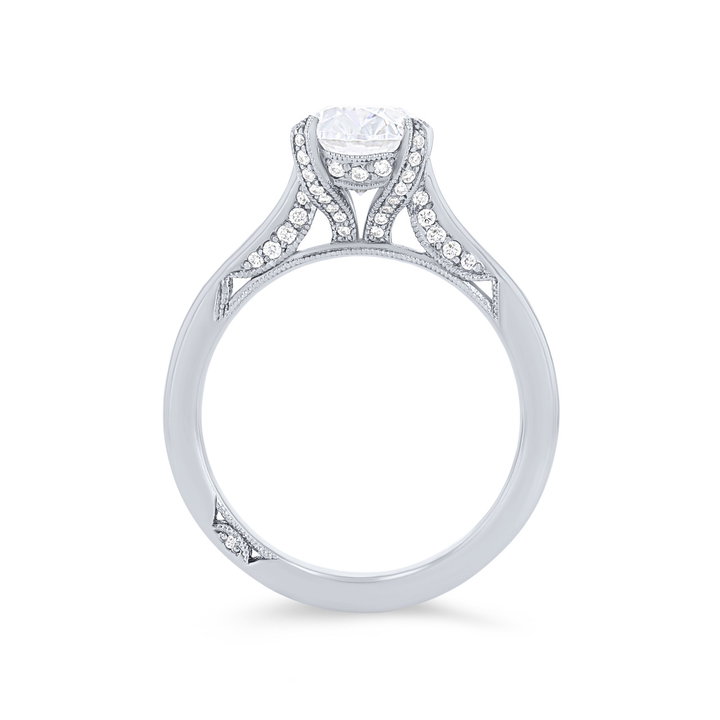 Tacori RoyalT Hidden Halo Engagement Setting In Platinum