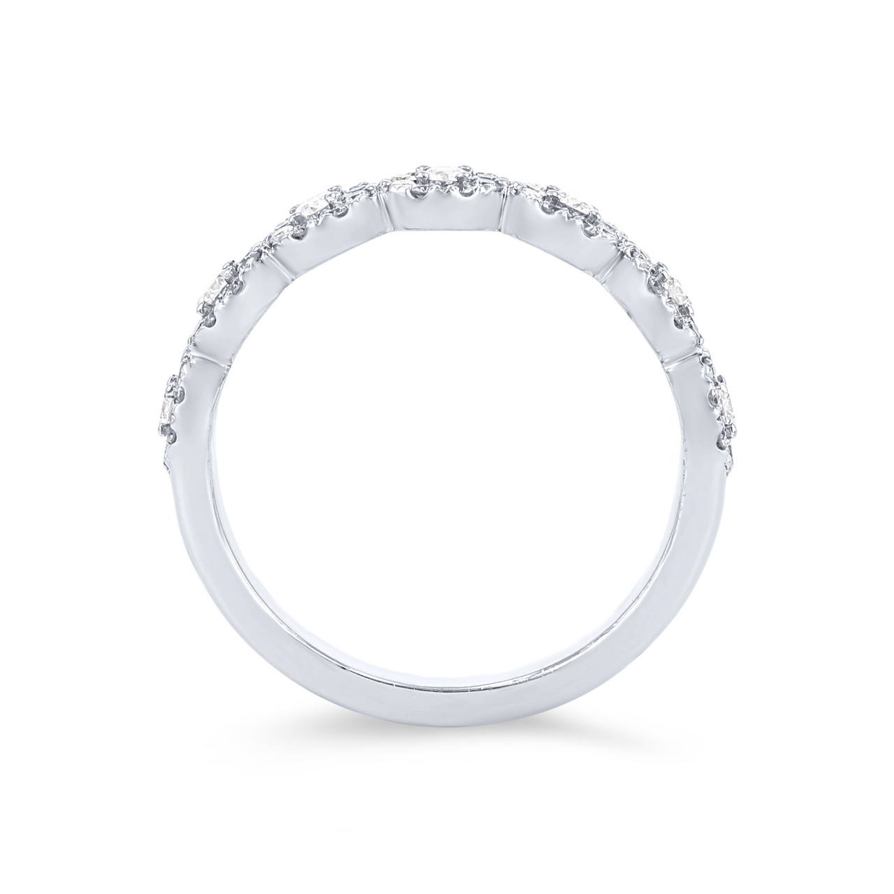 A. Jaffe Diamond Cluster Wedding Band