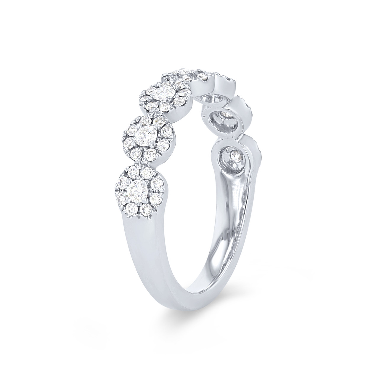 A. Jaffe Diamond Cluster Wedding Band