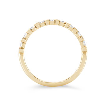 A. Jaffe Alternating Diamond Bezel Wedding Band In Yellow Gold 14K