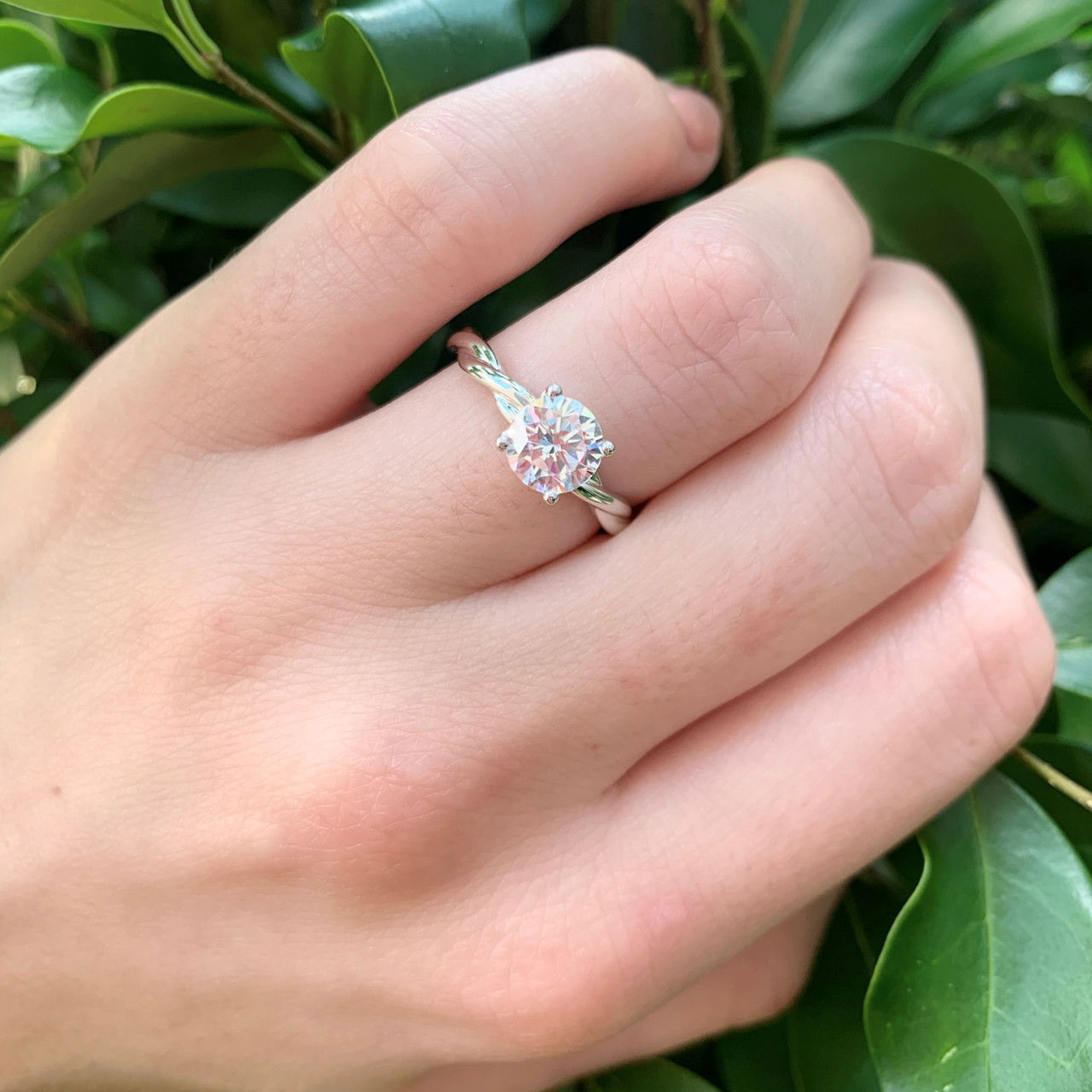 Solitaire Rope Twist Engagement Setting