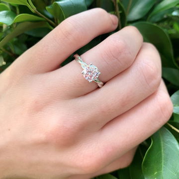 Solitaire Rope Twist Engagement Setting