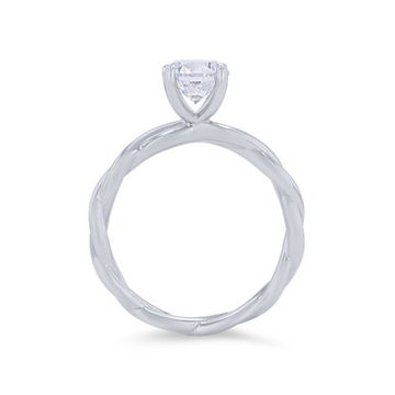 Solitaire Rope Twist Engagement Setting