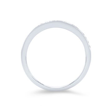 Simon G. Baguette and Round Diamond Wedding Band