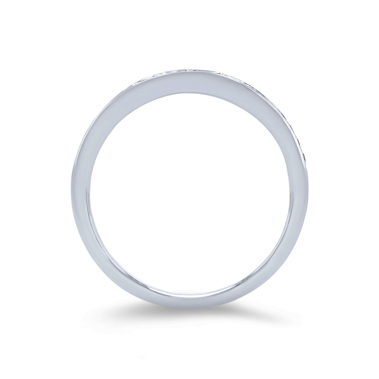 Simon G. Baguette and Round Diamond Wedding Band