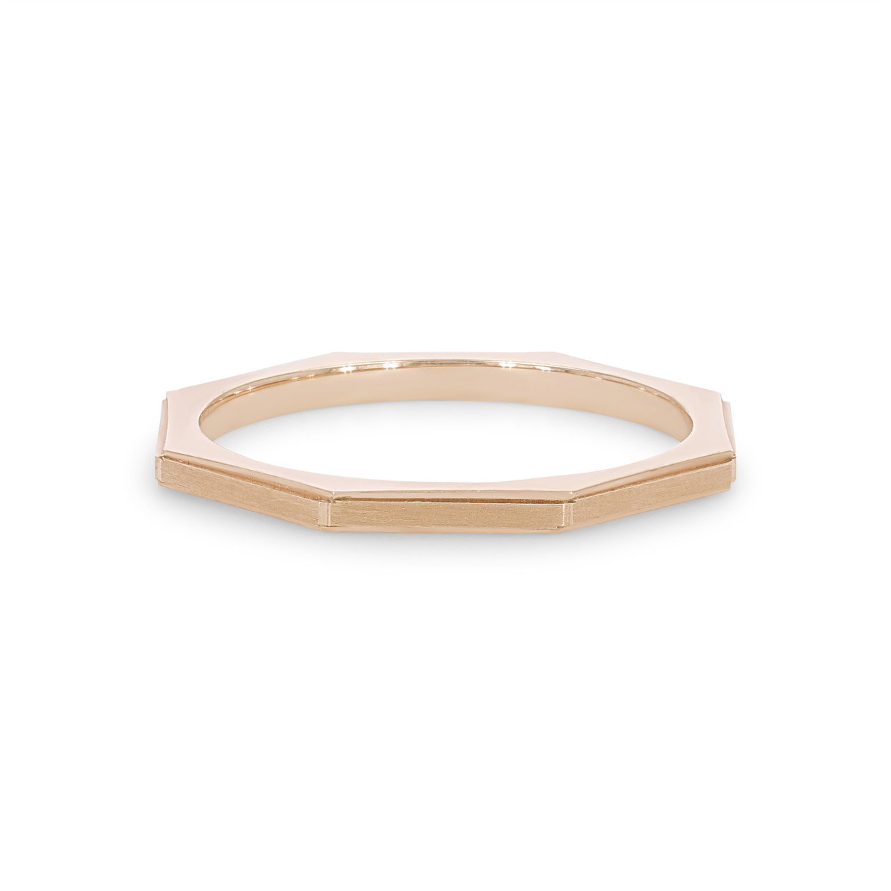 Octagon Geometric 1.5mm Wedding Band 0