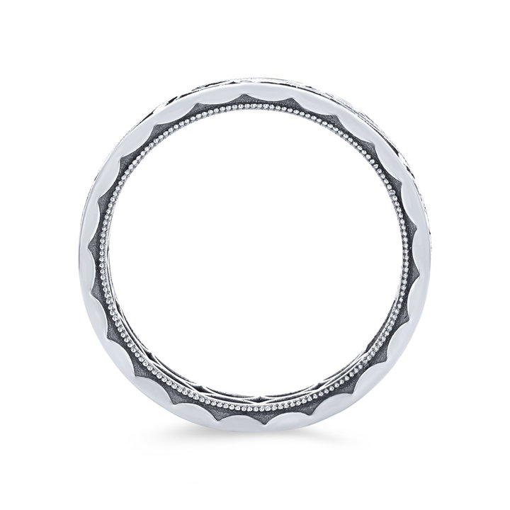 Tacori Filigree Milgrain Wedding Band In White Gold 18K