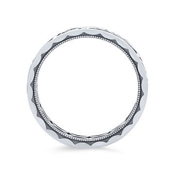Tacori Filigree Milgrain Wedding Band In White Gold 18K