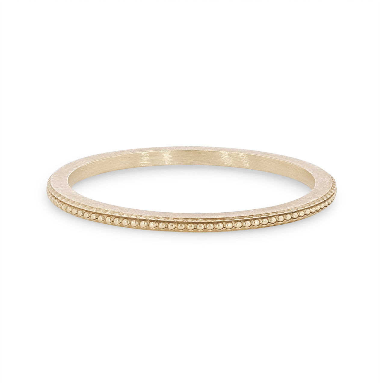 Milgrain Edge 1mm Wedding Band 0