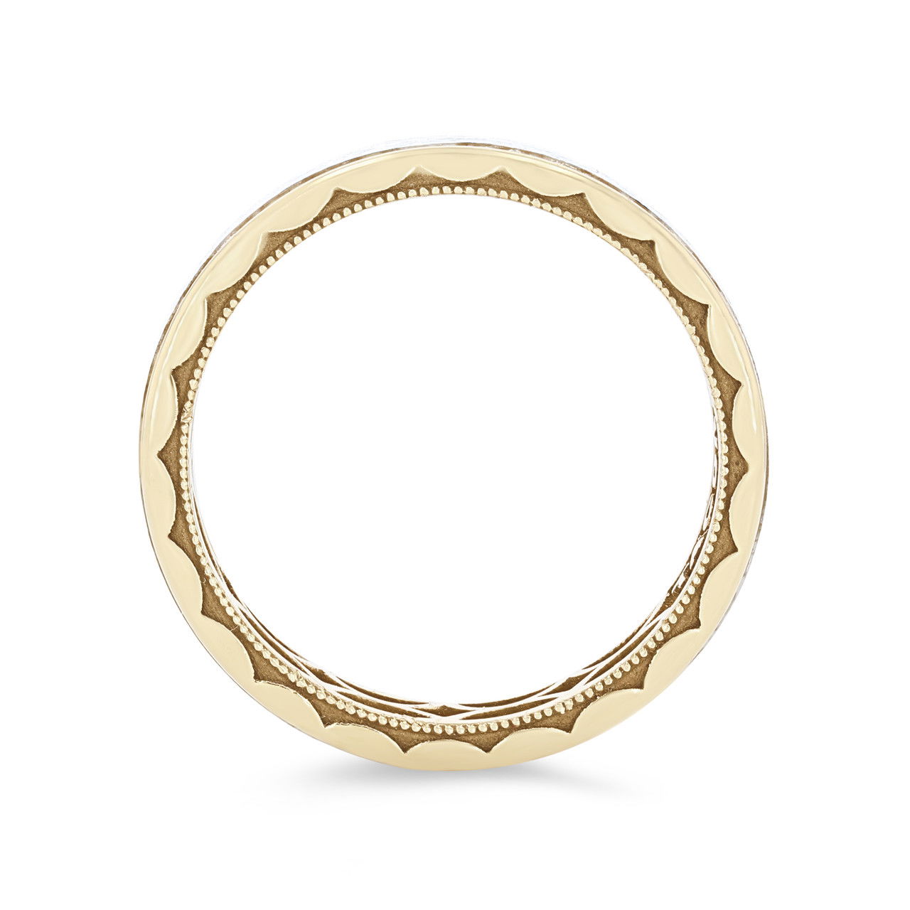 Tacori Two Tone Hammer Wedding Band