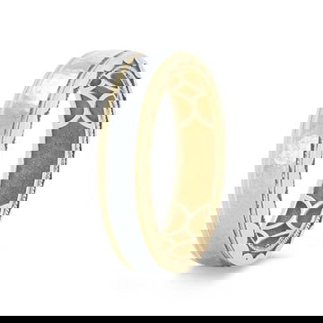 Tacori Two-Tone Hammer Wedding Band