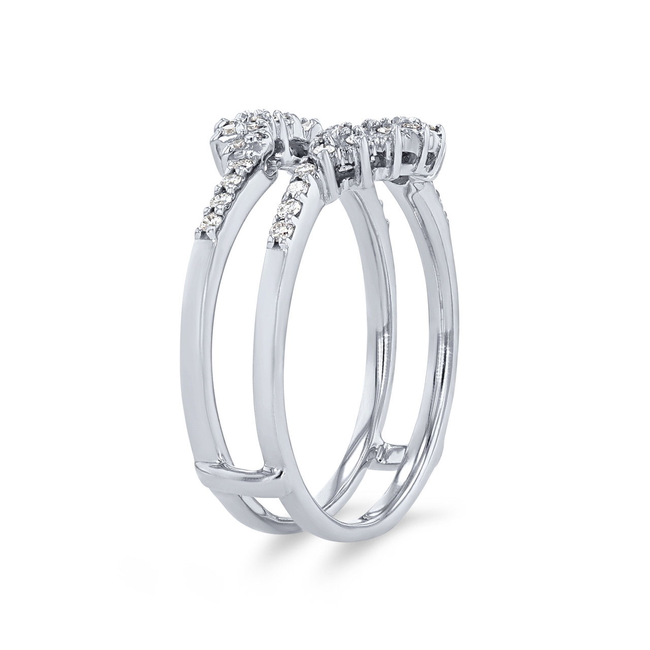True Romance Floral Diamond Ring Guard