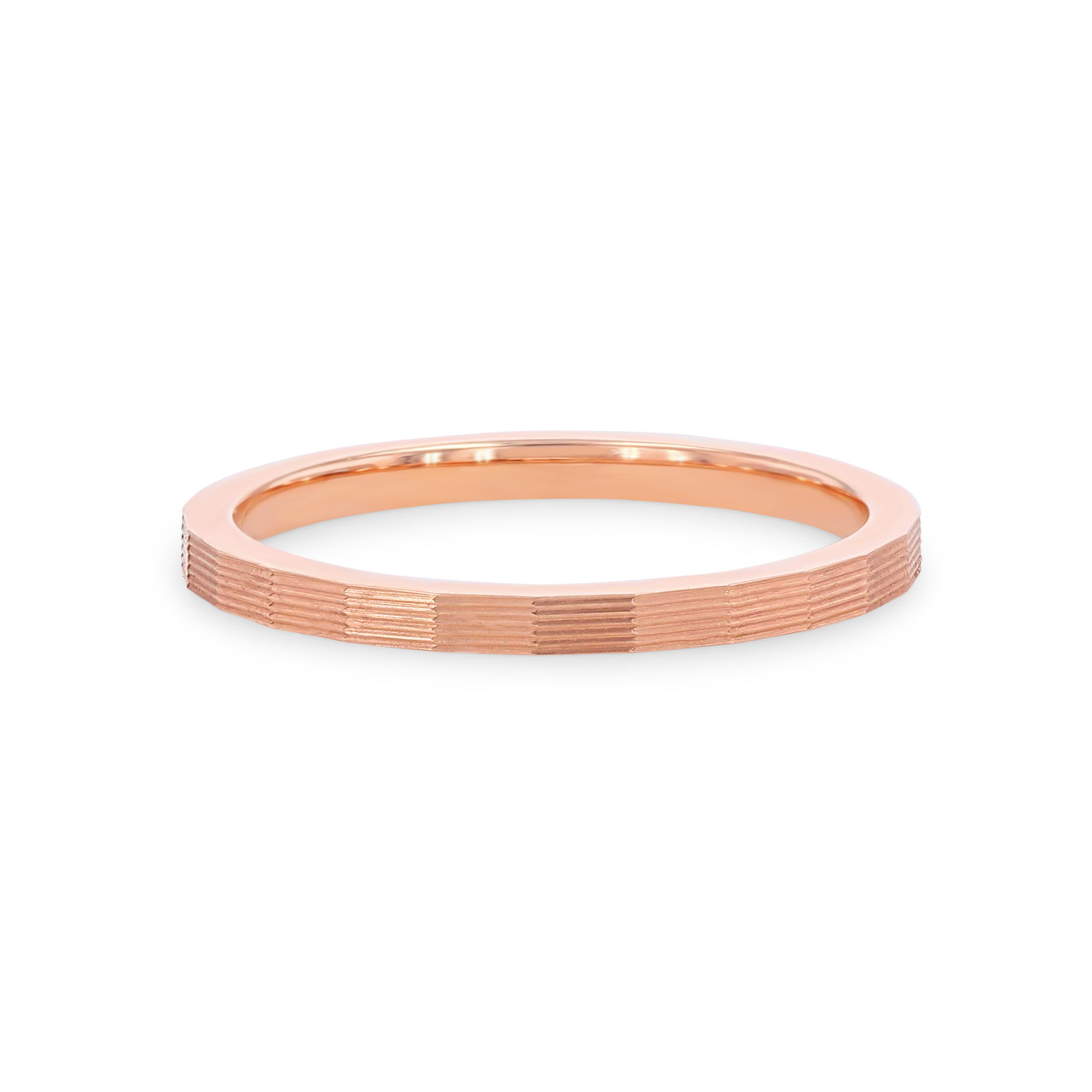 Faceted 1.5mm Wedding Band 0
