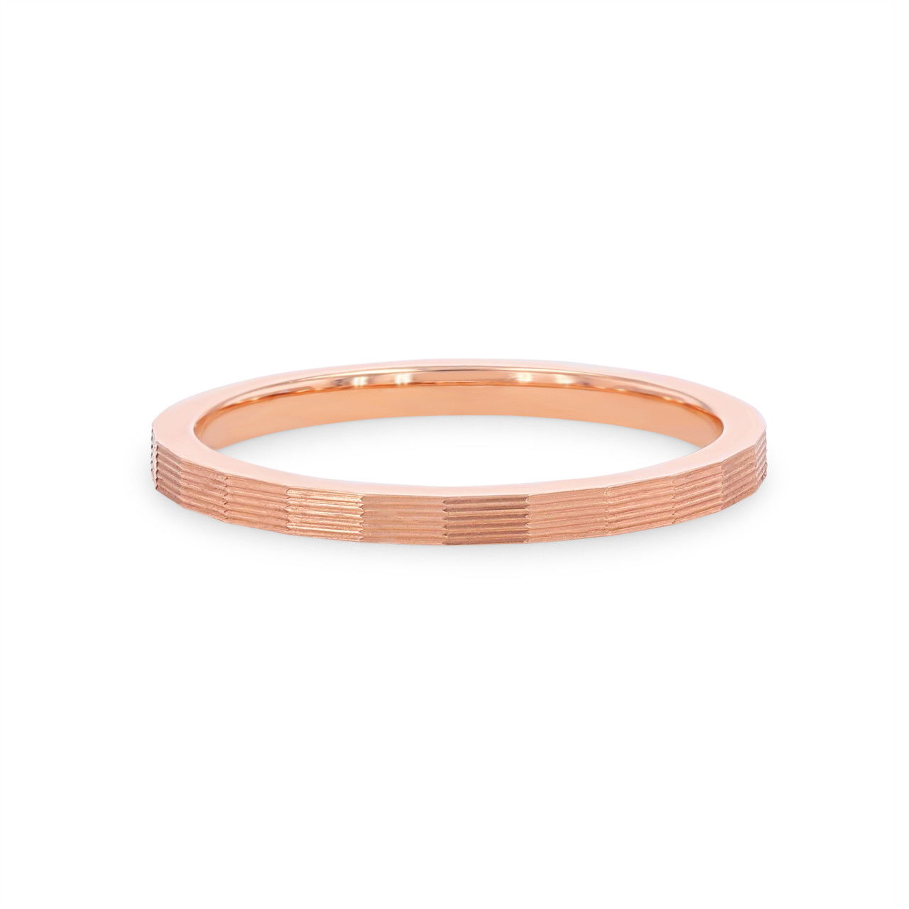 Faceted 1.5mm Wedding Band 0