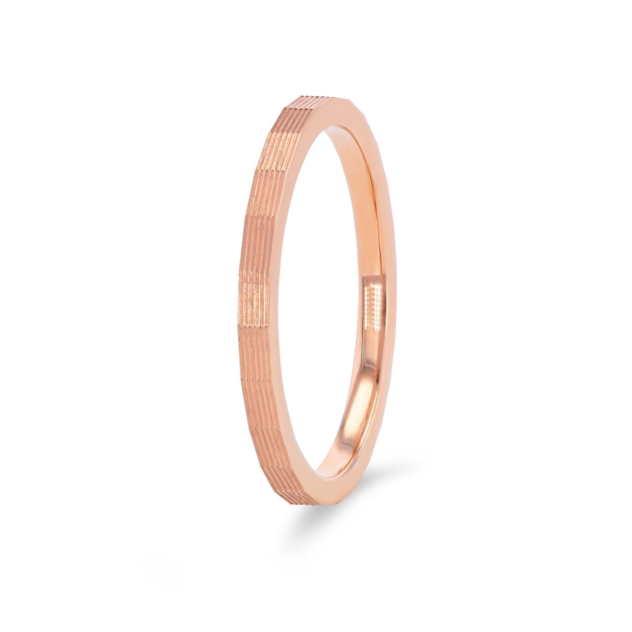 Faceted 1.5mm Wedding Band 1
