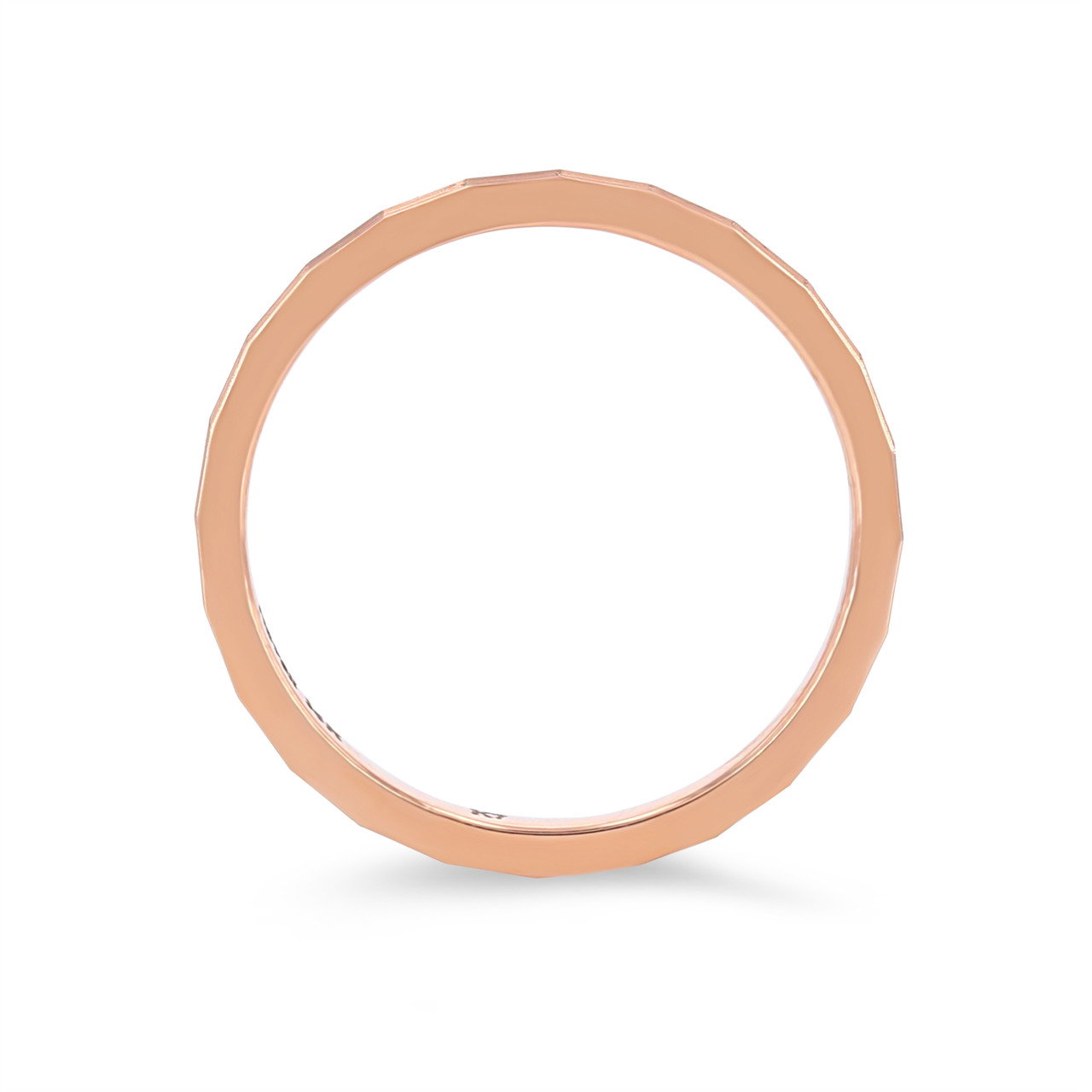 Faceted 1.5mm Wedding Band 2