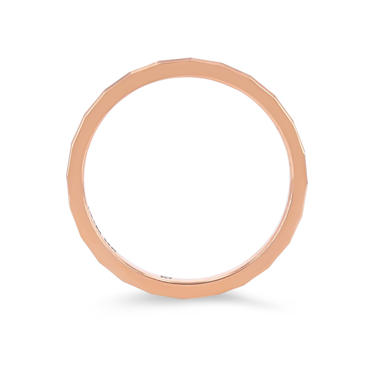 Faceted 1.5mm Wedding Band 2
