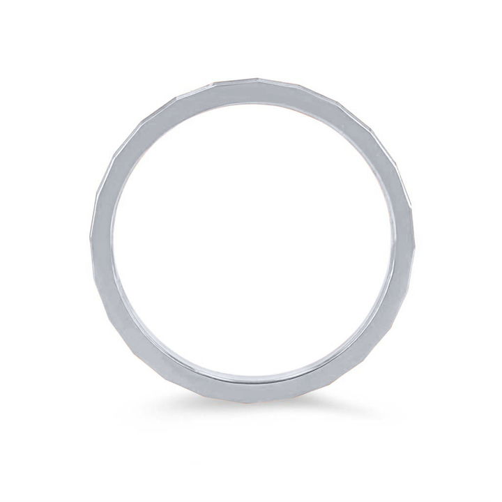 White Gold 14K Faceted 1.5mm Wedding Band