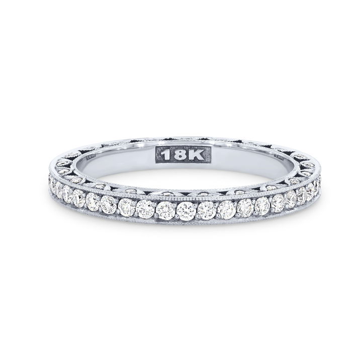 White Gold 18K Tacori Classic Crescent Eternity Band