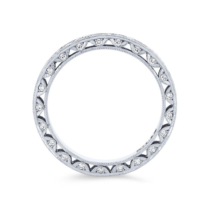 White Gold 18K Tacori Classic Crescent Eternity Band