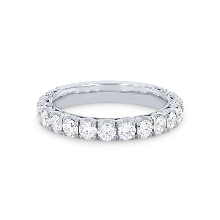 Platinum Tacori RoyalT Diamond Wedding Band