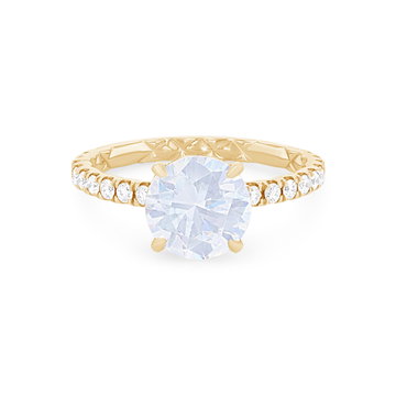 A. Jaffe Luxe Hidden Halo Engagement Setting In Yellow Gold 14K