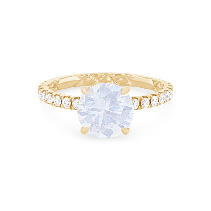 A. Jaffe Luxe Hidden Halo Engagement Setting In Yellow Gold 14K