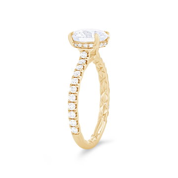 A. Jaffe Luxe Hidden Halo Engagement Setting In Yellow Gold 14K
