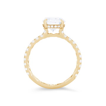 A. Jaffe Luxe Hidden Halo Engagement Setting In Yellow Gold 14K