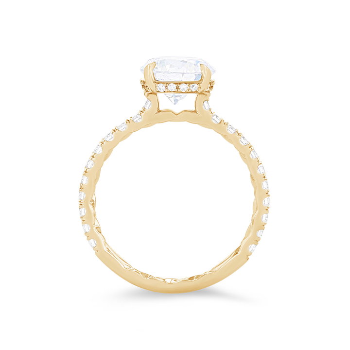 A. Jaffe Luxe Hidden Halo Engagement Setting In Yellow Gold 14K