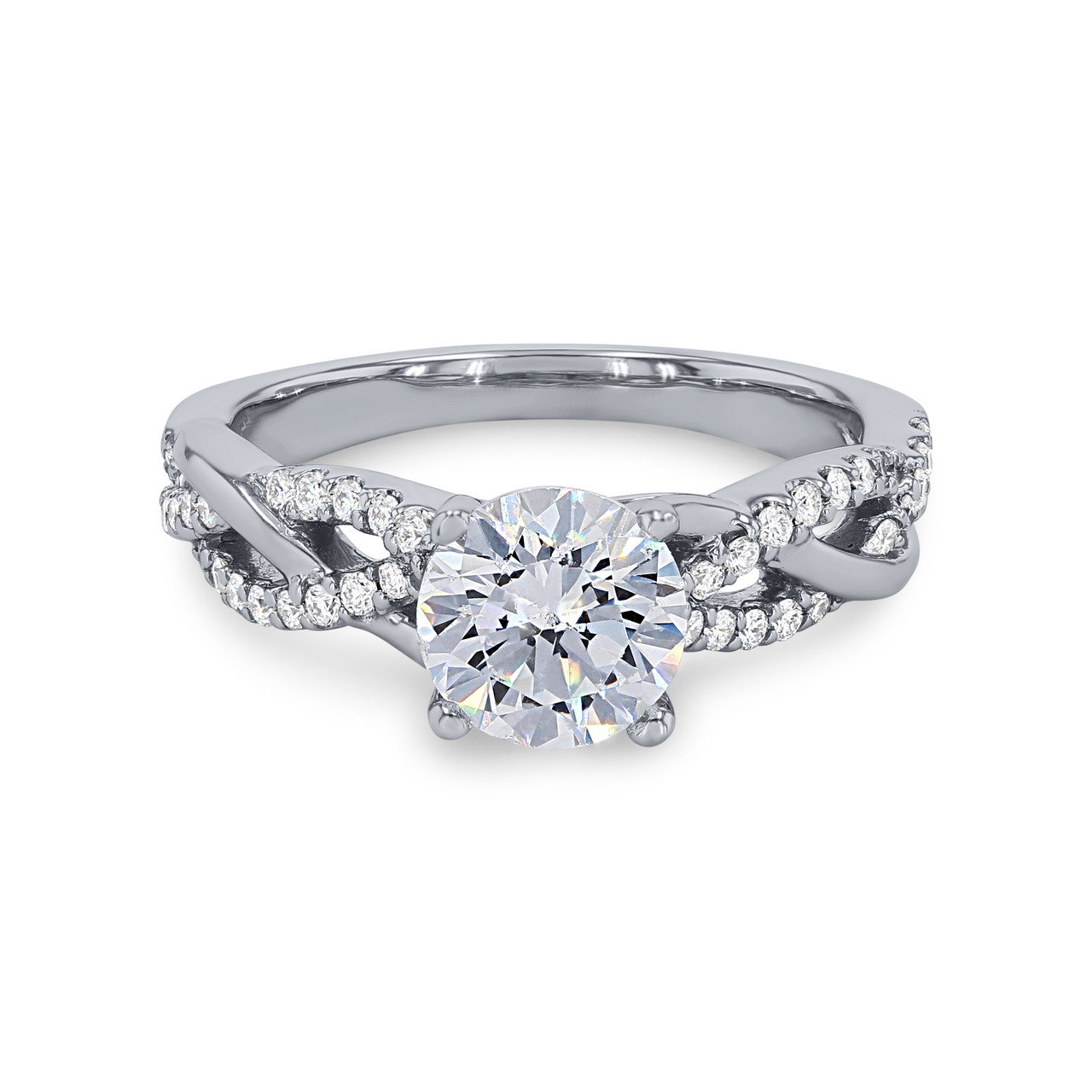Artcarved Woven Diamond Engagement Setting 0