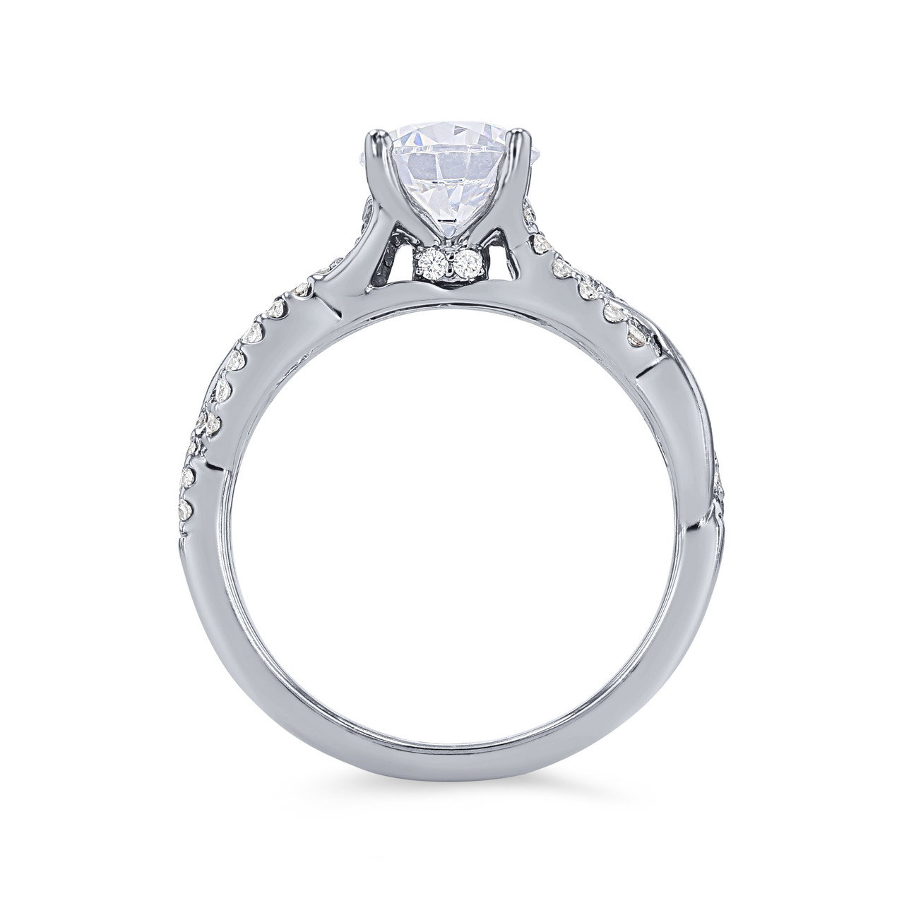 Artcarved Woven Diamond Engagement Setting 2