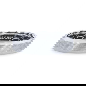Tacori Matte Crescent Inlay Wedding Band