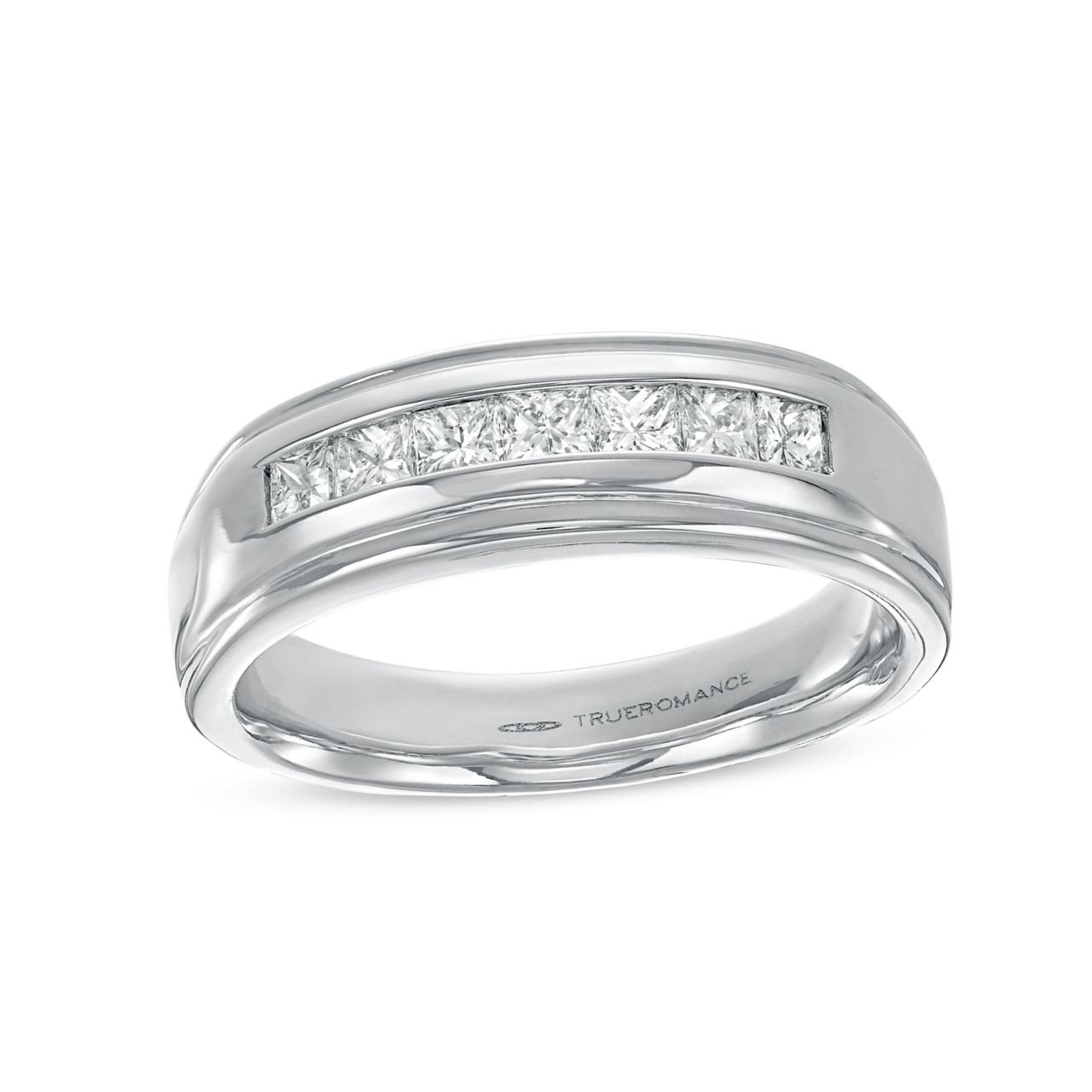 Princess Diamond Channel Wedding Band (1.00tw) 1